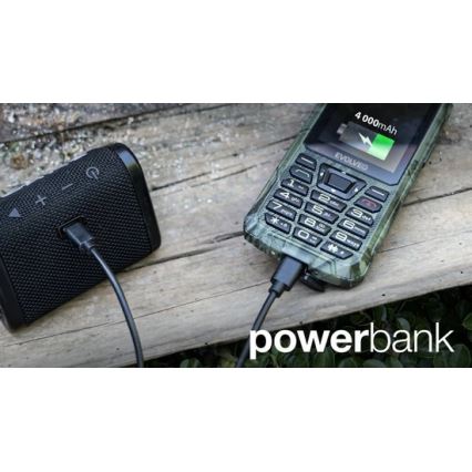 Evolveo - StrongPhone Z6 wasserdichtes Dual‑SIM‑Telefon in Jagdtarnoptik