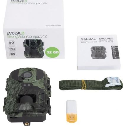 Evolveo - StrongVision Compact 4K Wildkamera/Zeitrafferkamera 32GB