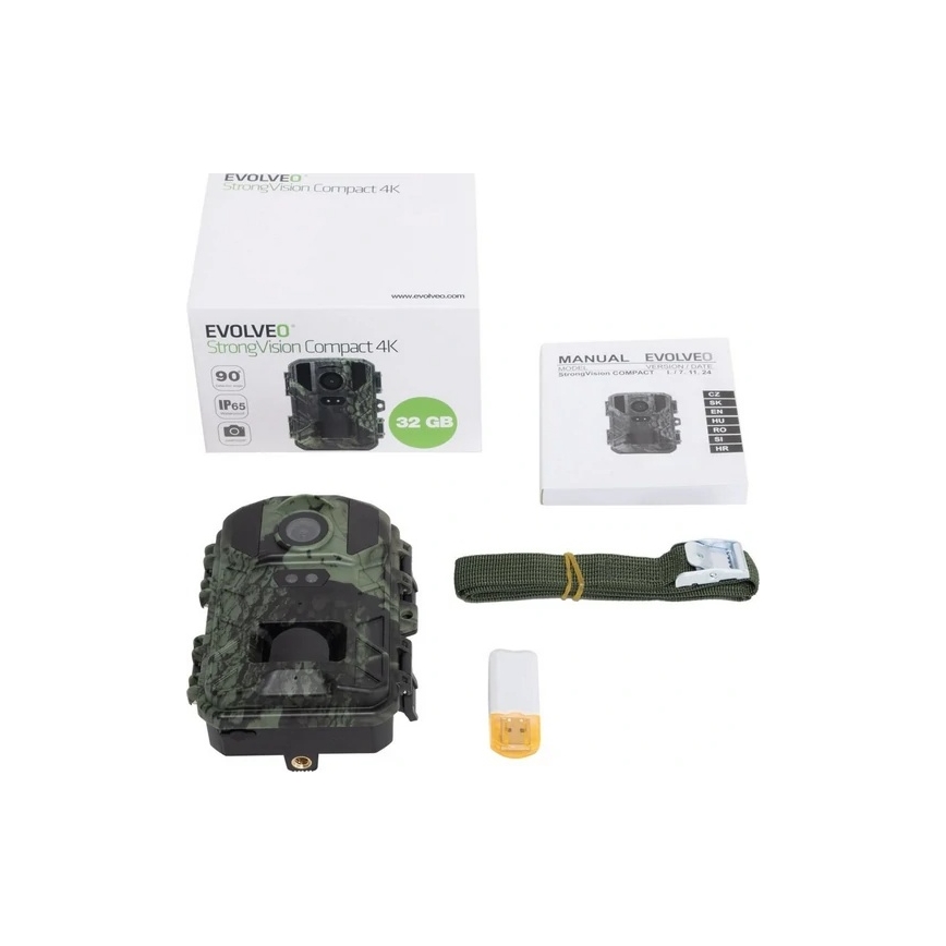 Evolveo - StrongVision Compact 4K Wildkamera/Zeitrafferkamera 32GB