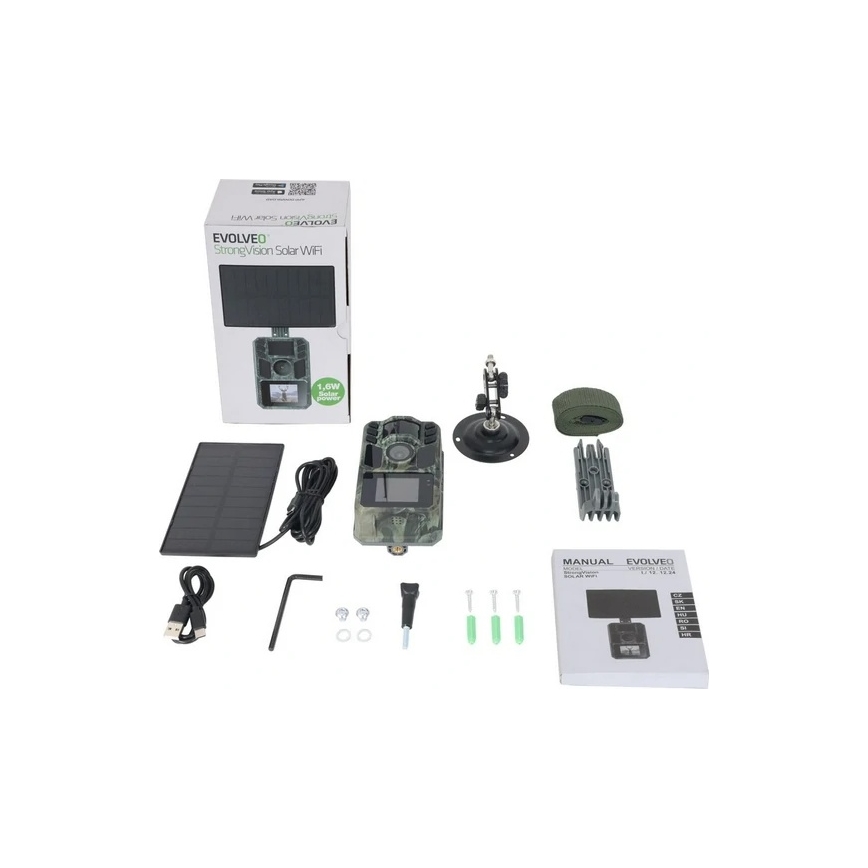 Evolveo - StrongVision Solar Wi-Fi Wildkamera mit Wi-Fi und Solarmodul