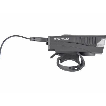 Extol - Aufladbare LED-Taschenlampe mit Fahrradhupe LED/5W/1200 mAh/3,7V IPX4