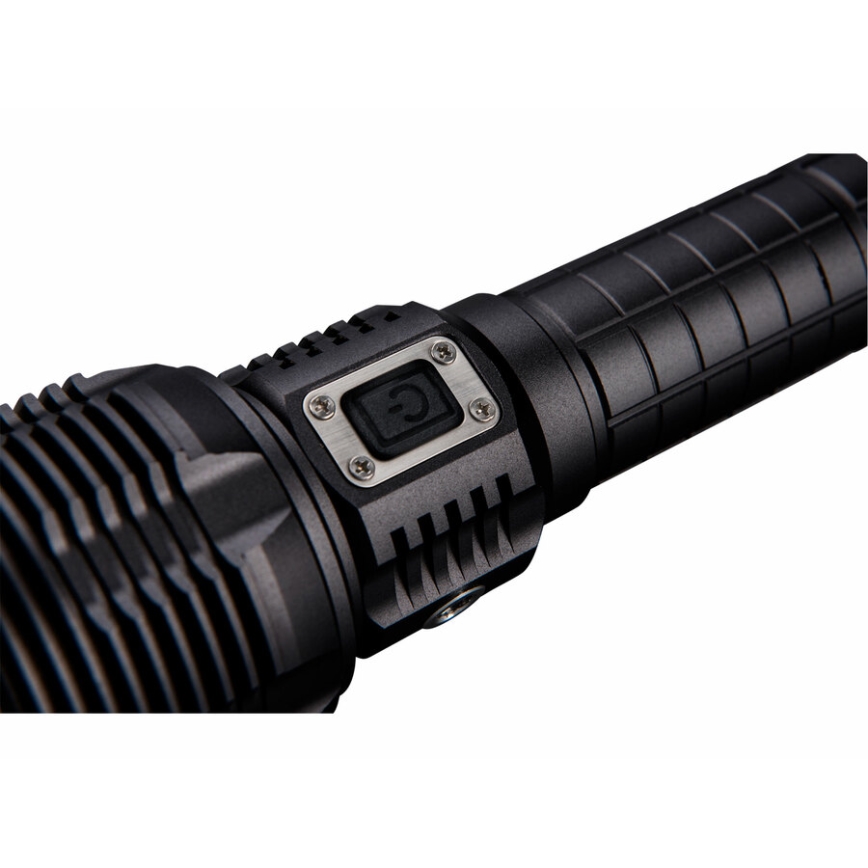Extol - Dimmbare, aufladbare LED-Taschenlampe mit einer Powerbank LED/60W/10000 mAh 8000 lm IPX4 schwarz