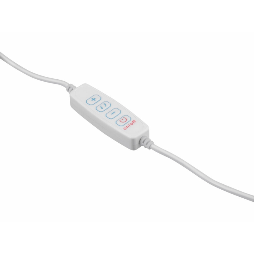 Extol - Dimmbare LED-Tischleuchte mit Vergrößerungsglas LED/8W/5V 2900/4500/7500K weiß