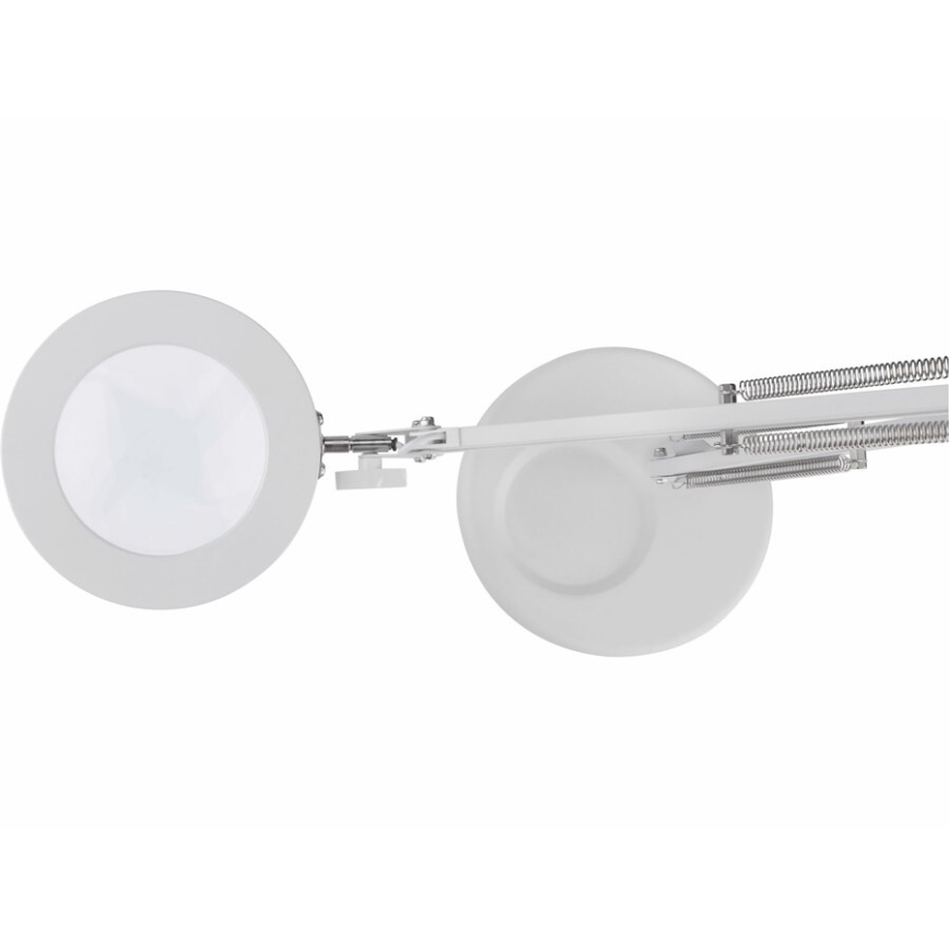 Extol - Dimmbare LED-Tischleuchte mit Vergrößerungsglas LED/8W/5V 2900/4500/7500K weiß
