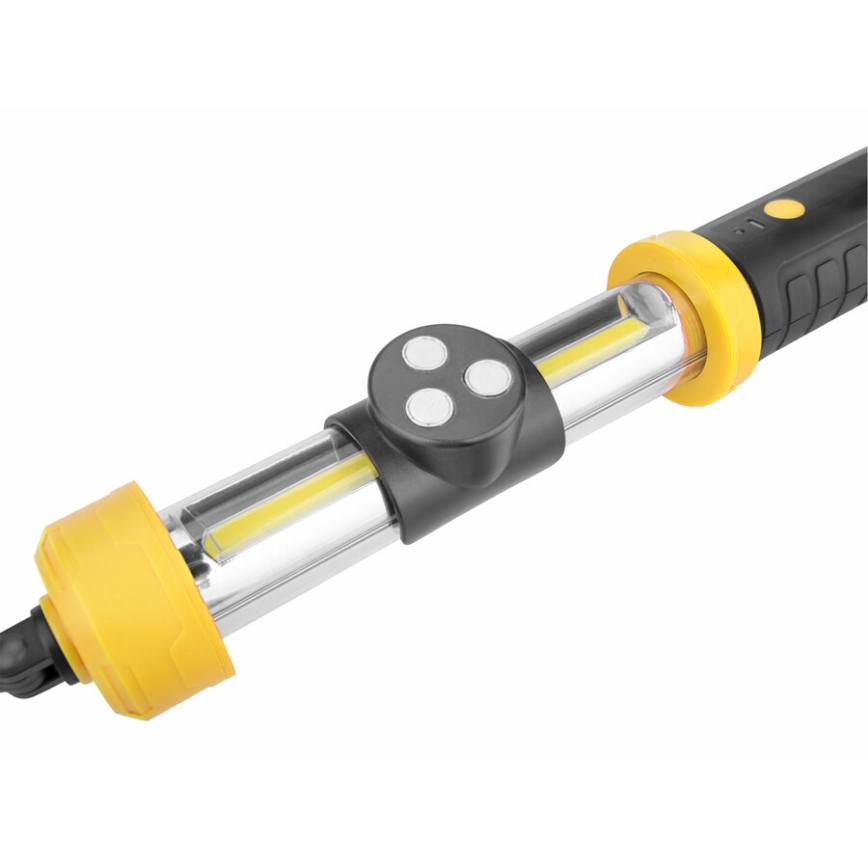 Extol - LED Akku tragbare Lampe LED/2000 mAh/3,6V schwarz/gelb