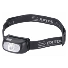 Extol - LED-Stirnlampe LED/5W/1000 mAh/3,7V IPX5 schwarz
