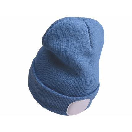 Extol - Mütze mit integrierter Stirnlampe, USB-aufladbar (300 mAh), blau, Einheitsgröße