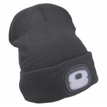 Extol – Mütze mit Stirnleuchte und USB-Aufladung 250 mAh schwarz Größe UNI