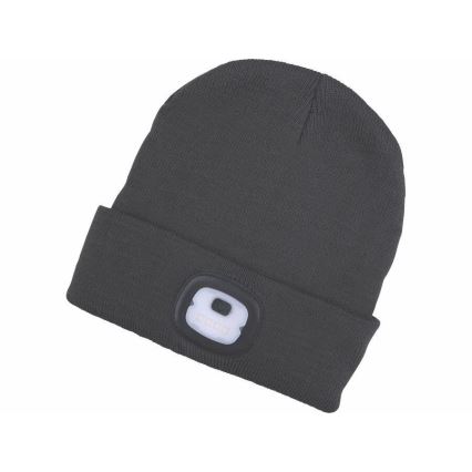 Extol - Mütze mit Stirnleuchte und USB-Aufladung 250 mAh schwarz Größe UNI