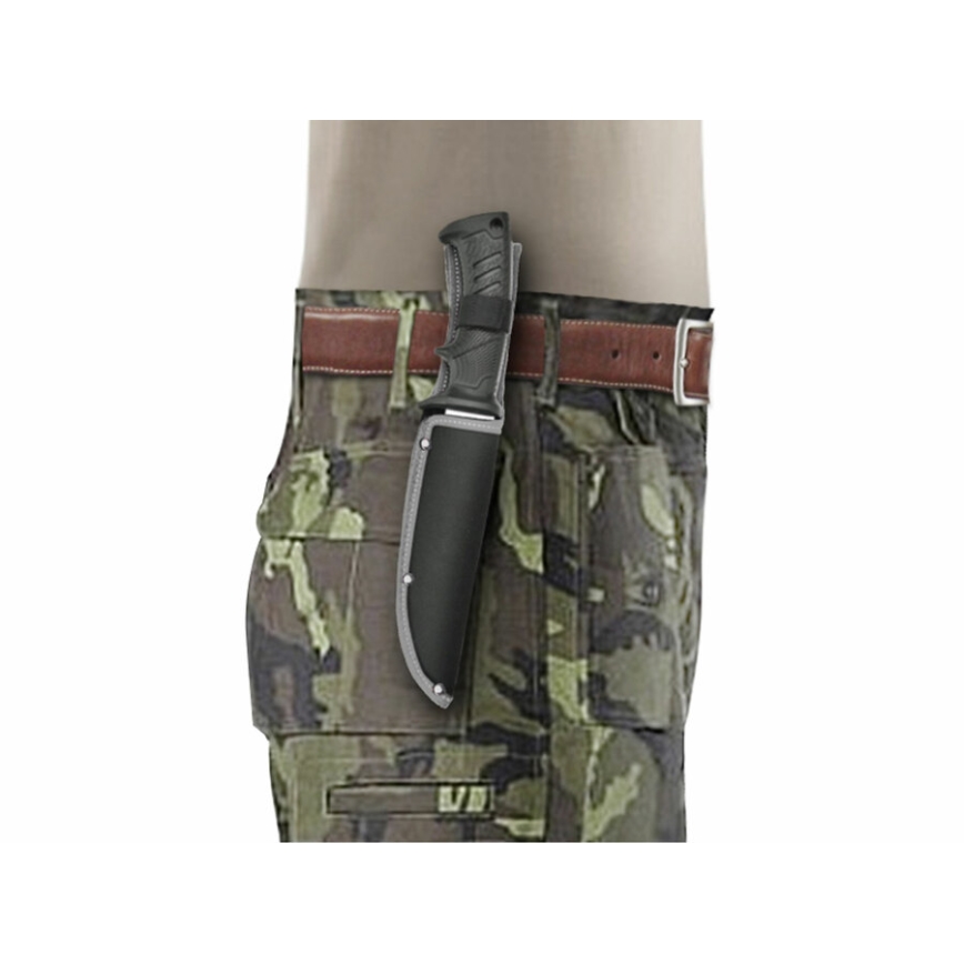 Extol Premium - Jagdmesser schwarz/Edelstahl 14,5 cm