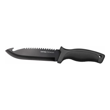 Extol Premium - Jagdmesser schwarz/Edelstahl 15 cm