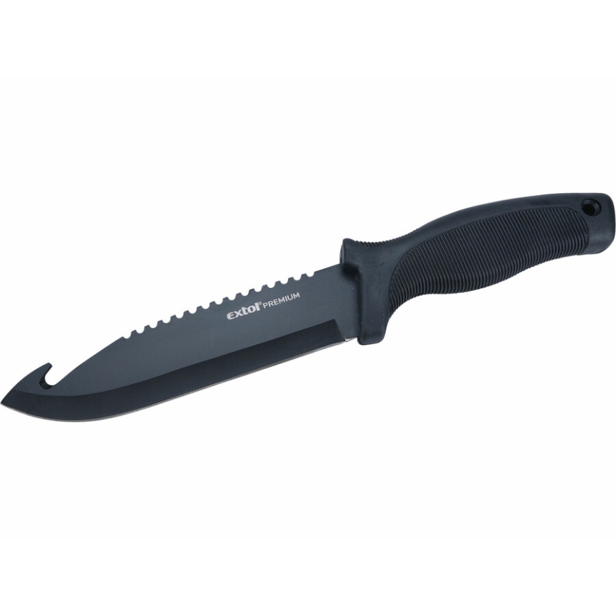 Extol Premium - Jagdmesser schwarz/Edelstahl 15 cm