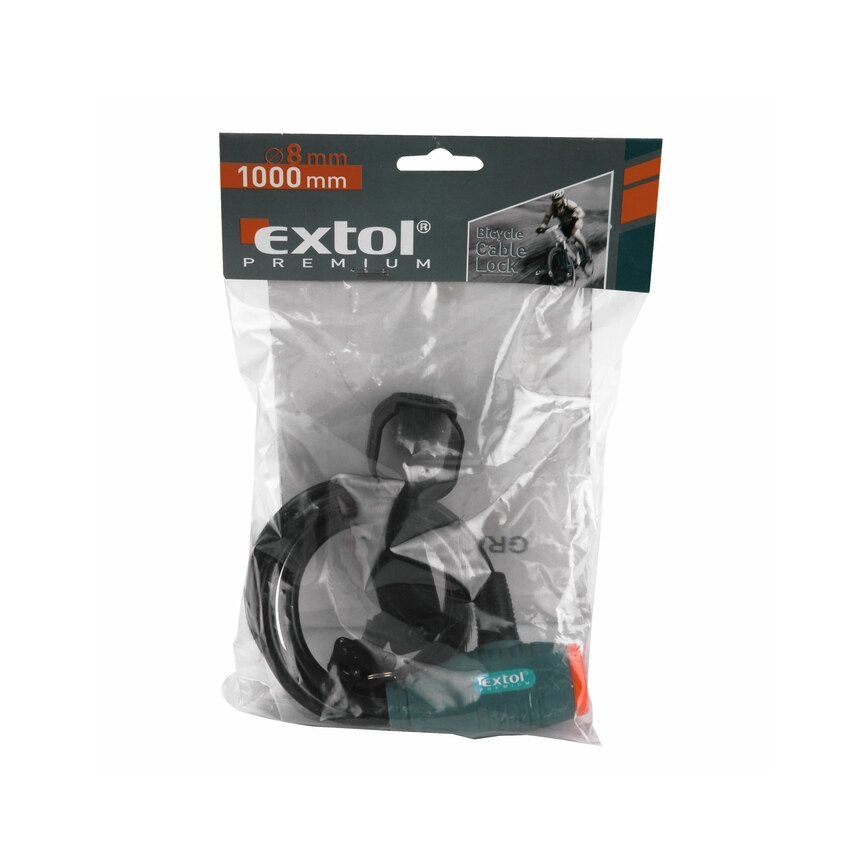 Extol Premium - Kabel-Fahrradschloss 8x1000 mm