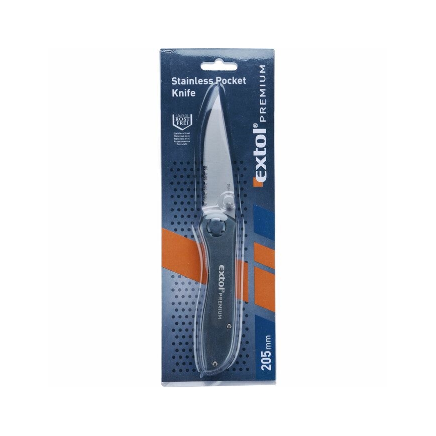 Extol Premium - Klappmesser 205 mm aus rostfreiem Stahl
