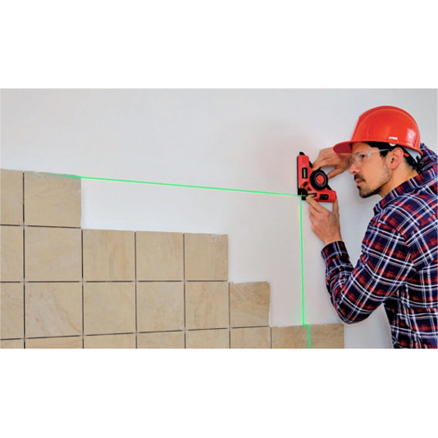 Extol Premium - Laserwinkel 90° mit elektrischem Saugnapfmodul 5V/1000 mAh