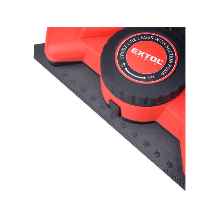 Extol Premium - Laserwinkel 90° mit elektrischem Saugnapfmodul 5V/1000 mAh