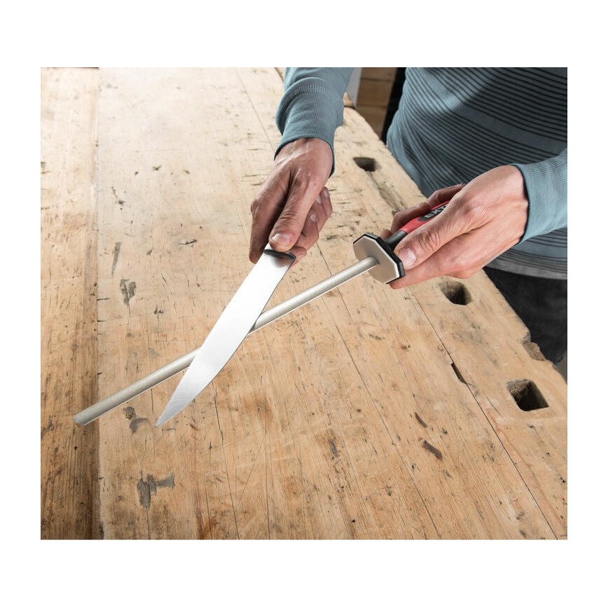 Extol Premium - Wetzstahl mit Diamantstaubbeschichtung 26 cm P400