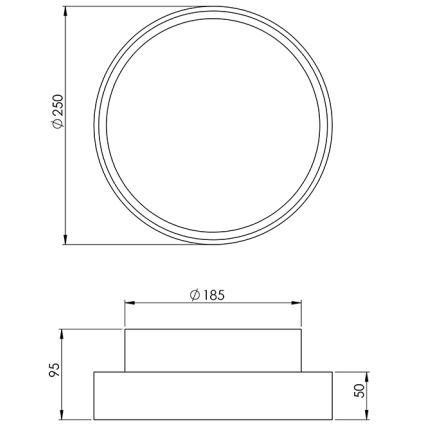 Fabas 3229/61/102 - Technische Leuchte HATTON 1xE27/42W/230V IP65