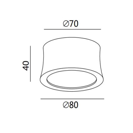 Fabas 3440/71/102 - LED-Deckenspot PONZA LED/7W/230V