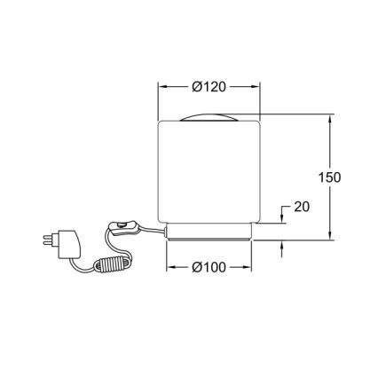 Fabas Luce 3257-30-138 - LED Dimmbare Touch-Tischlampe SIMI LED/8W/230V silbern