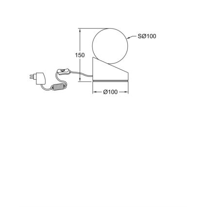 Fabas Luce 3360-30-102 - LED Dimmbare Touch-Tischlampe GRAVITY LED/5W/230V weiß+