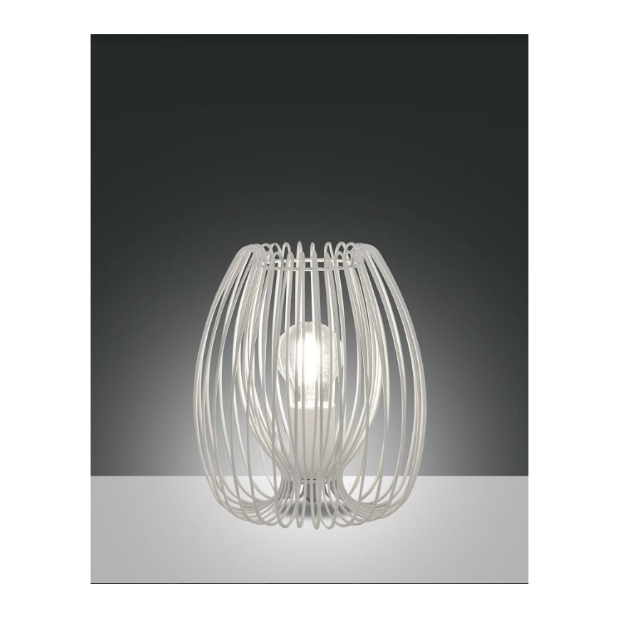 Fabas Luce 3677-34-102 - Tischlampe CAMP 1xE27/40W/230V weiß