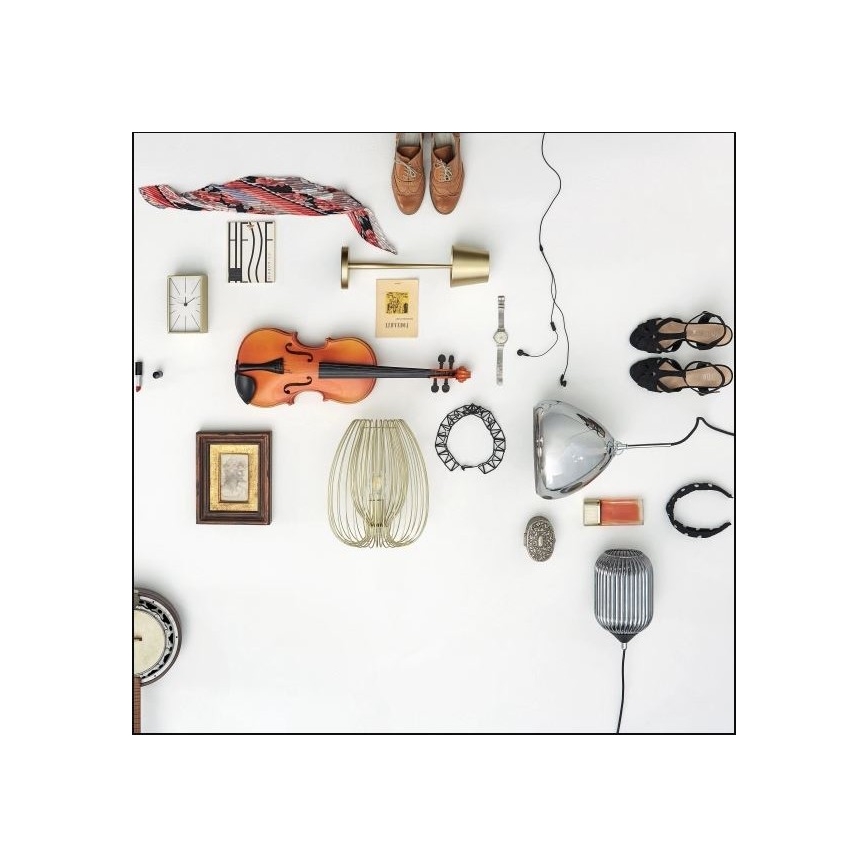 Fabas Luce 3677-34-225 - Tischlampe CAMP 1xE27/40W/230V gold