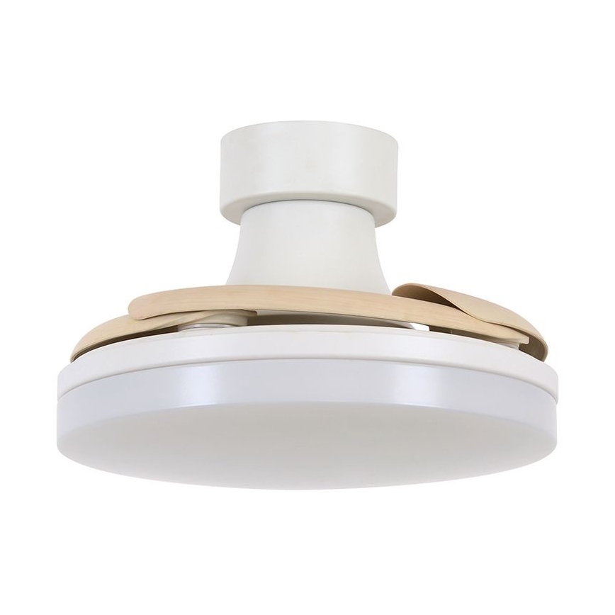 FANAWAY 210664 - Dimmbarer LED-Deckenventilator ORBIT LED/25W/230V beige/weiß + Fernbedienung