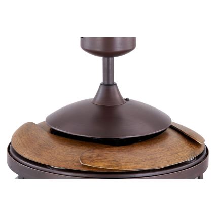 FANAWAY 212925 - LED Deckenventilator CLASSIC 3xE27/4W/230V Braun + Fernbedienung