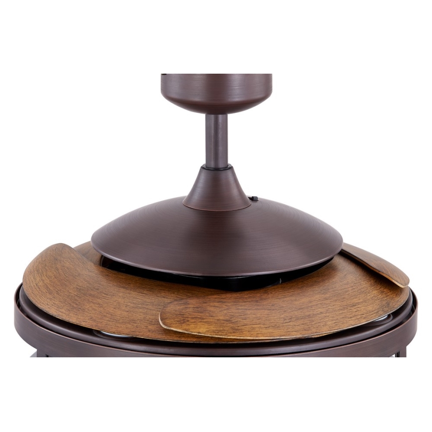 FANAWAY 212925 - LED Deckenventilator CLASSIC 3xE27/4W/230V Braun + Fernbedienung