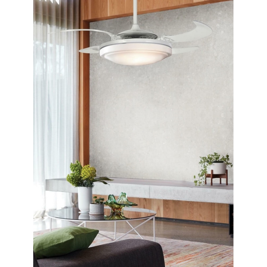 Lucci Air 212980 - Deckenventilator FANAWAY EVORA 2xE27/15W/230V weiß