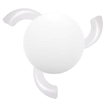 FANAWAY 21612949 - LED-Dimmbarer Deckenventilator STROLL LED/30W/230V 2700/3500/5000K Ø 106 cm Weiß/Klar + Fernbedienung