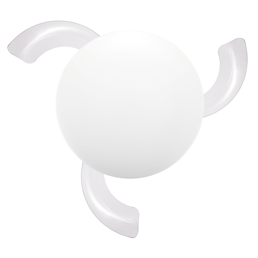 FANAWAY 21612949 - LED-Dimmbarer Deckenventilator STROLL LED/30W/230V 2700/3500/5000K Ø 106 cm Weiß/Klar + Fernbedienung