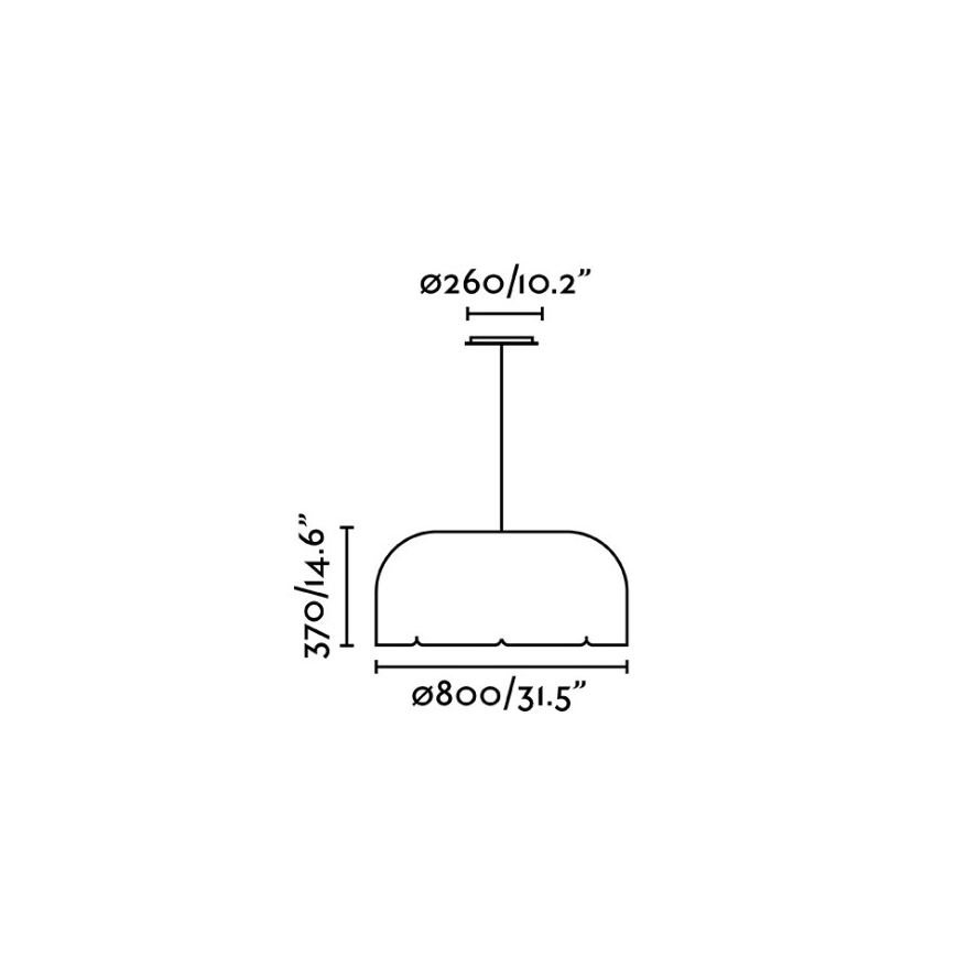 Faro 20104 - LED-Pendelleuchte an Kabel MUTE LED/24W/230V Ø 80 cm 4000K