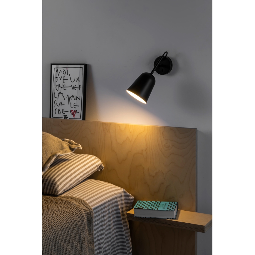 FARO 28257 - Wandleuchte STUDIO 1xE14/8W/230V schwarz