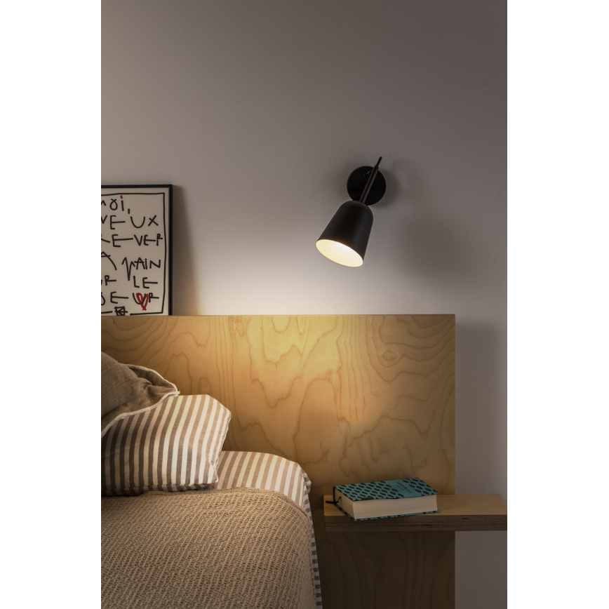 FARO 28257 - Wandleuchte STUDIO 1xE14/8W/230V schwarz