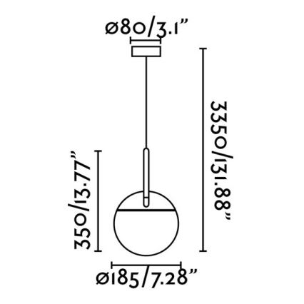 FARO 28375 - Hängeleuchte MINE 1xE27/40W/230V