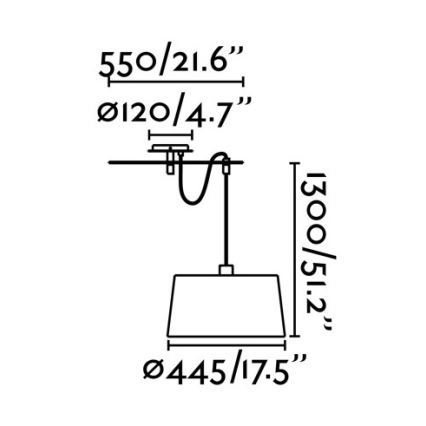 FARO 28394 - Kronleuchter an Schnur FUSTA 1xE27/20W/230V weiß