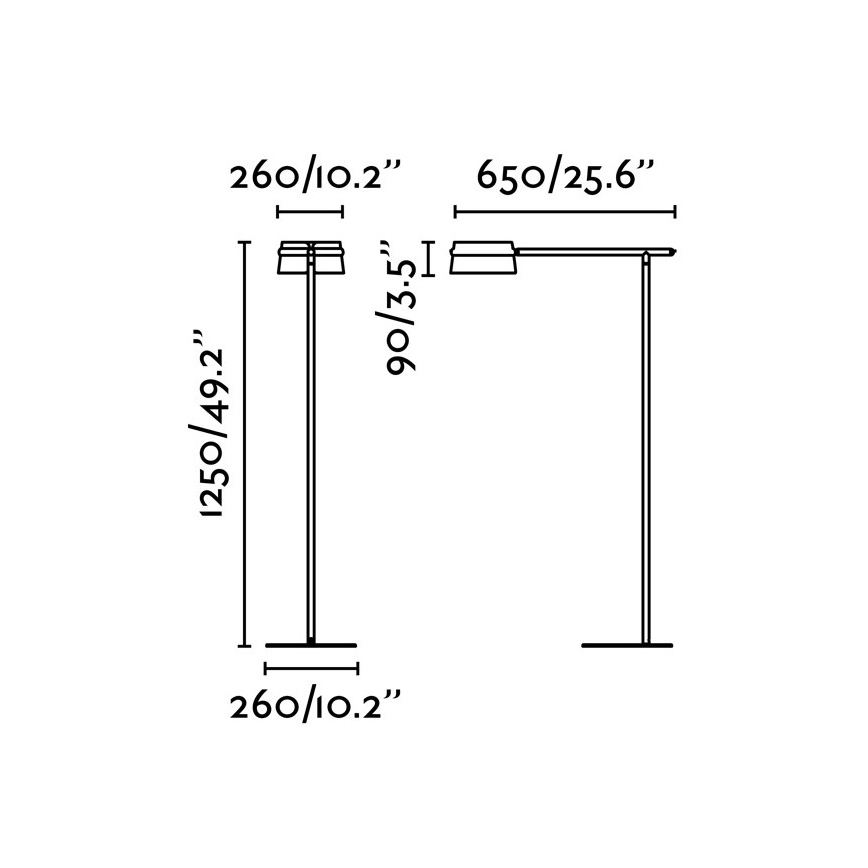 FARO 29569 - LED Dimmbare Touch-Stehleuchte LOOP LED/6W/230V