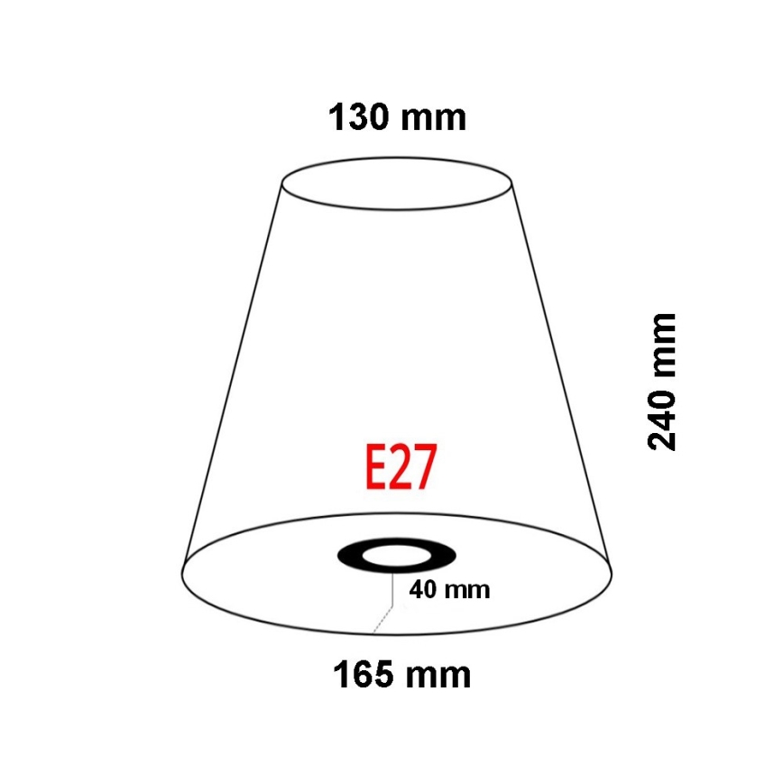 FARO 2P0311 - Schirm für die Wandleuchte REM E27 Ø 165 mm beige