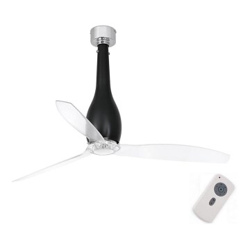 FARO 32003 - Deckenventilator ETERFAN schwarz/klar d 128 cm + Fernbedienung