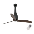 FARO 32004 - Deckenventilator ETERFAN schwarz/braun Ø 128 cm mit Fernbedienung