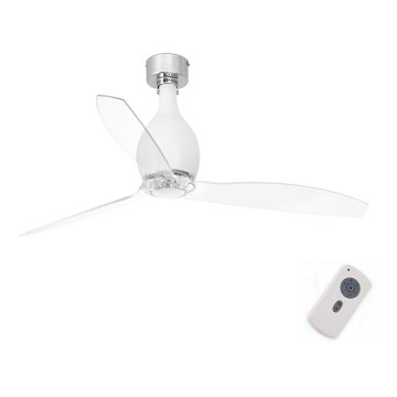 FARO 32025 - Deckenventilator MINI ETERFAN mattweiß/klar