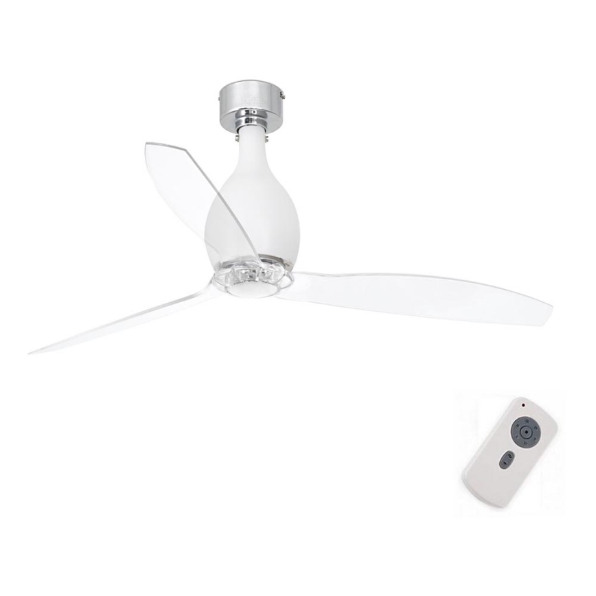 FARO 32025 - Deckenventilator MINI ETERFAN mattweiß/klar