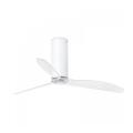 FARO 32034 - Deckenventilator TUBE FAN weiß/klar d 128 cm
