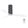 FARO 32035 - Deckenventilator TUBE FAN schwarz/klar d 128 + Fernbedienung