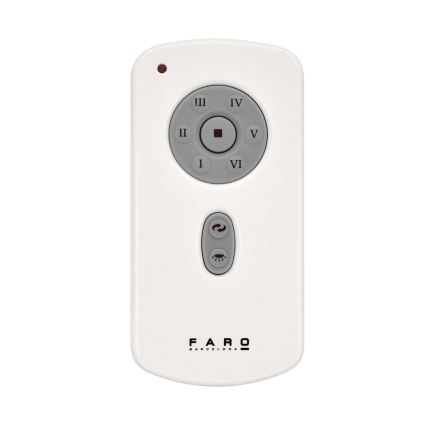 FARO 32035 - Deckenventilator TUBE FAN schwarz/klar d 128 + Fernbedienung