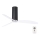 FARO 32036 - Deckenventilator TUBE FAN schwarz/klar d 128 + Fernbedienung