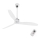 FARO 33394 - Deckenventilator JUST FAN glänzendes Chrom / klar + Fernbedienung