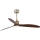 FARO 33398WT - Deckenventilator JUST FAN M Ø 128 cm braun/Messing Wi-Fi Tuya + Fernbedienung